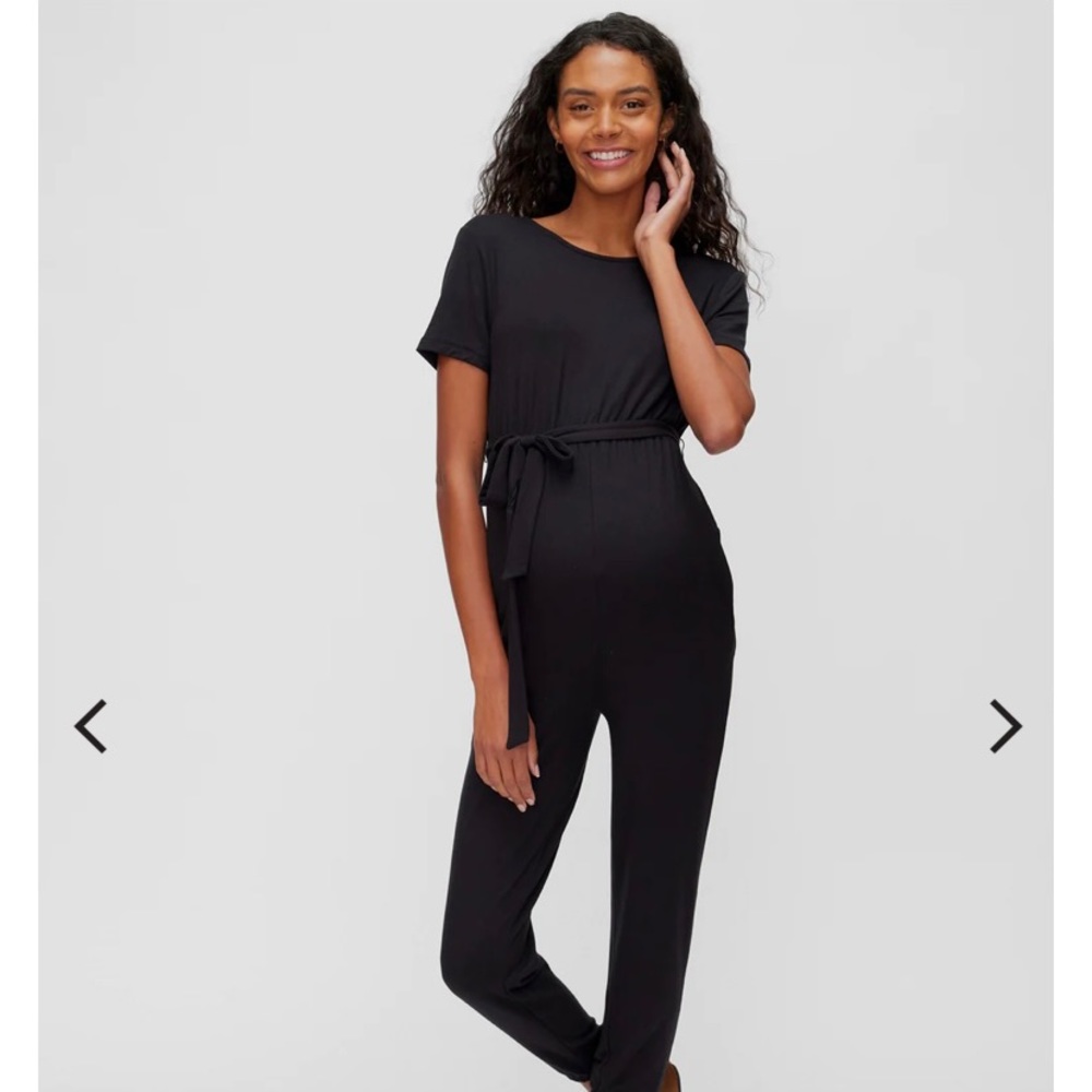 A Pea In The Pod maternity jumpsuit black